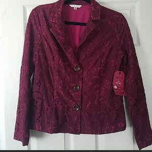 Purple lace blazer